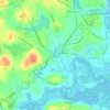 Greenbush topographic map, elevation, terrain