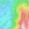 Monts-de-Bex topographic map, elevation, terrain