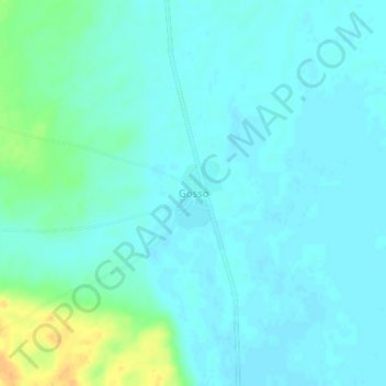 Gosso topographic map, elevation, terrain