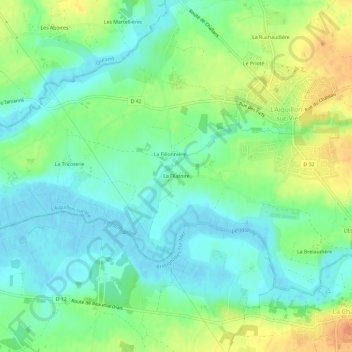 La Filatoire topographic map, elevation, terrain
