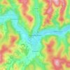 Innerleithen topographic map, elevation, terrain