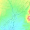 Kinura topographic map, elevation, terrain