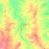 Nagda topographic map, elevation, terrain