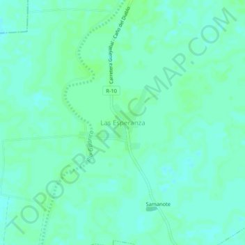 Las Esperanza topographic map, elevation, terrain