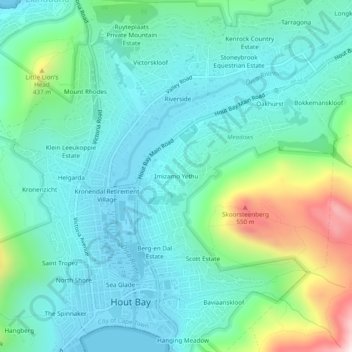 Mandela Park topographic map, elevation, terrain