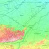 Rohtās topographic map, elevation, terrain