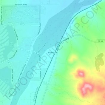 Helendale topographic map, elevation, terrain