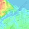 Nord Ouest topographic map, elevation, terrain