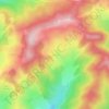Muscel topographic map, elevation, terrain