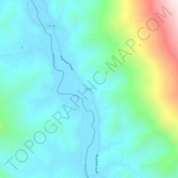 Ruth topographic map, elevation, terrain