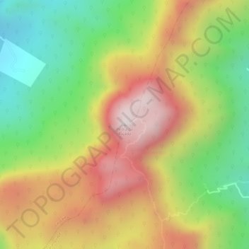 Pedra da Rajada topographic map, elevation, terrain