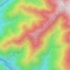 Mount Yellow Dog topographic map, elevation, terrain