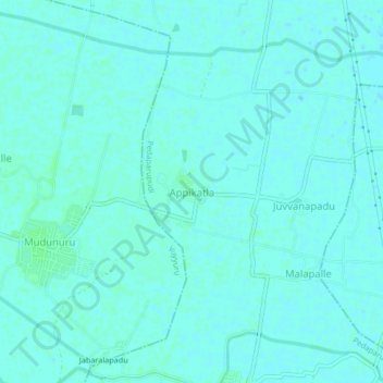 Appikatla topographic map, elevation, terrain