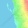 Hodeidah topographic map, elevation, terrain
