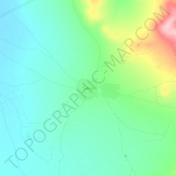 Seka topographic map, elevation, terrain