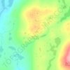 Blue Hills of Couteau topographic map, elevation, terrain