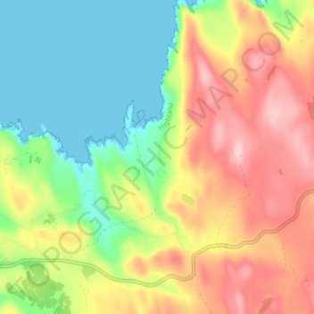 Kirtomy topographic map, elevation, terrain