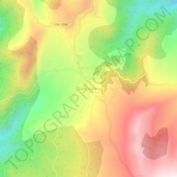 Ouled Askeur topographic map, elevation, terrain