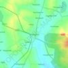 Srinivaspur topographic map, elevation, terrain