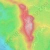 Satpura Range topographic map, elevation, terrain