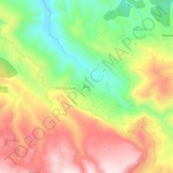 Veni topographic map, elevation, terrain
