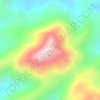 Te to haung Taung topographic map, elevation, terrain