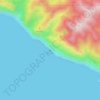 South topographic map, elevation, terrain