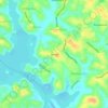 Dampe topographic map, elevation, terrain