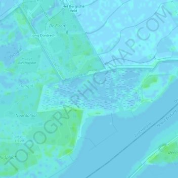 Tongplaat topographic map, elevation, terrain