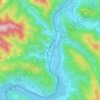 Călinești topographic map, elevation, terrain