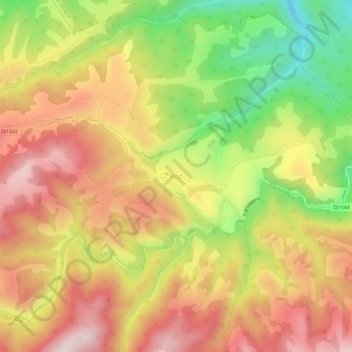 Rodt topographic map, elevation, terrain