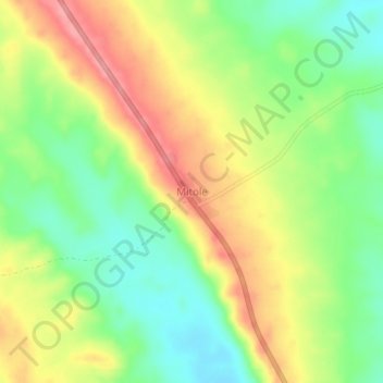 Mitole topographic map, elevation, terrain