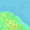 Le Préau topographic map, elevation, terrain