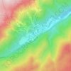 Thredbo topographic map, elevation, terrain