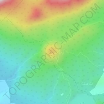 Mount Mabilog topographic map, elevation, terrain