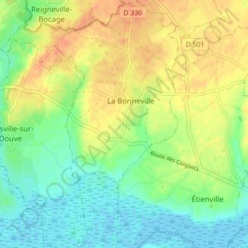 Hameau aux Roux topographic map, elevation, terrain