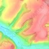 Joyeuses topographic map, elevation, terrain