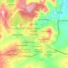 Paracatu topographic map, elevation, terrain