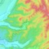 Chauki nadah topographic map, elevation, terrain