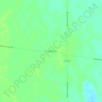 Corral de Lorca topographic map, elevation, terrain