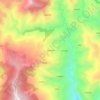 dalmota topographic map, elevation, terrain