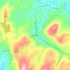 Middle Fork topographic map, elevation, terrain