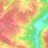 Тверитино topographic map, elevation, terrain