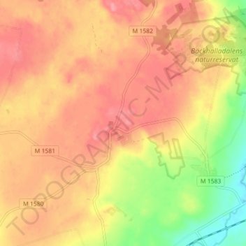 Gladsax topographic map, elevation, terrain