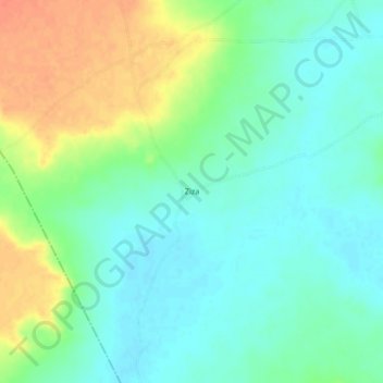 Ziza topographic map, elevation, terrain