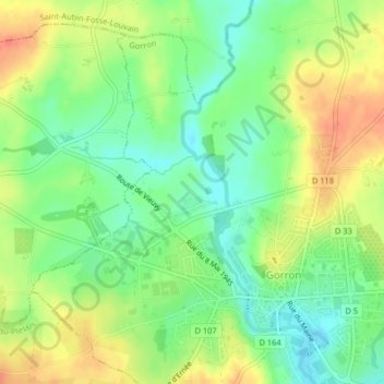 Brilhault topographic map, elevation, terrain