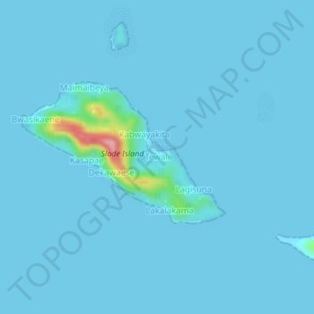 Tewali topographic map, elevation, terrain