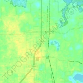Citra topographic map, elevation, terrain
