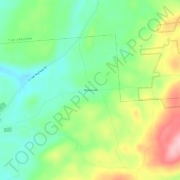 Wildwood topographic map, elevation, terrain