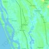 Thrikaripur topographic map, elevation, terrain